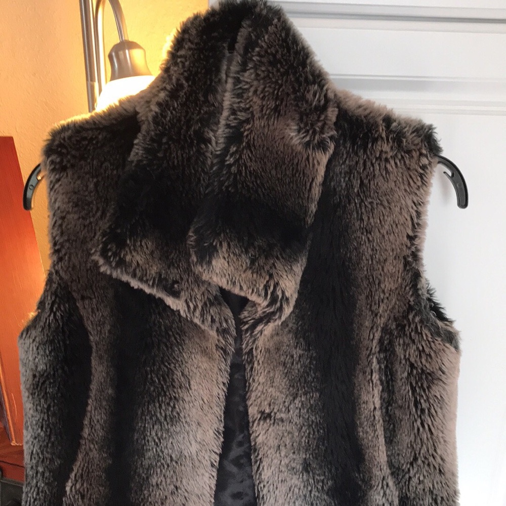 Faux fur vest